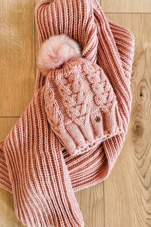 Hot Squash Womens Winter Scarf Carnation Pink