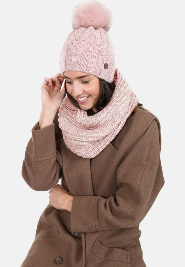 hot squash Womens Winter Snood Carnation Pink