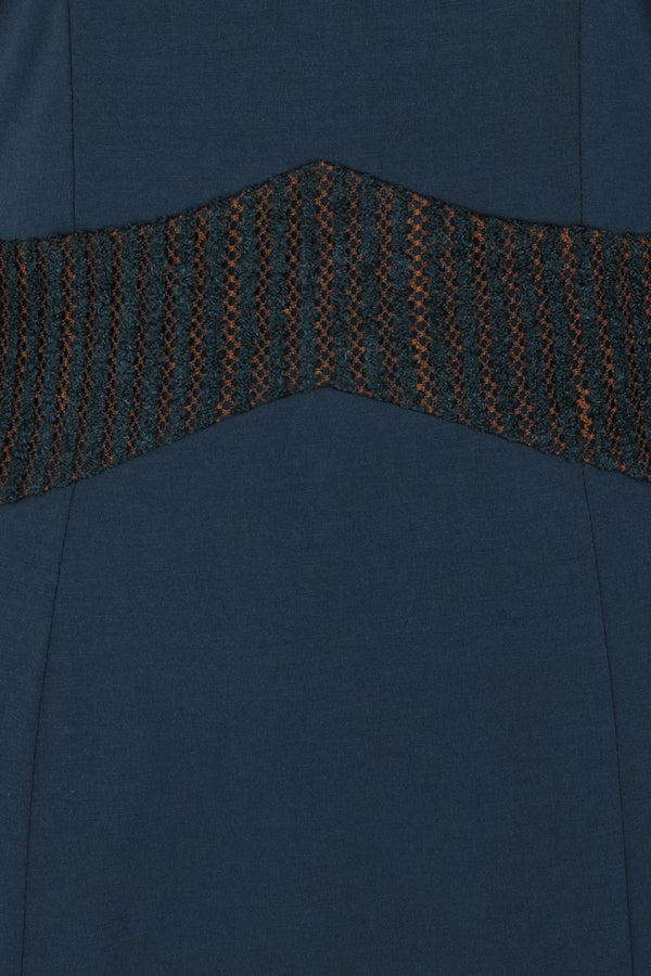 Hot Squash Lace Sleeve Keyhole Detail Dress Woodland Teal