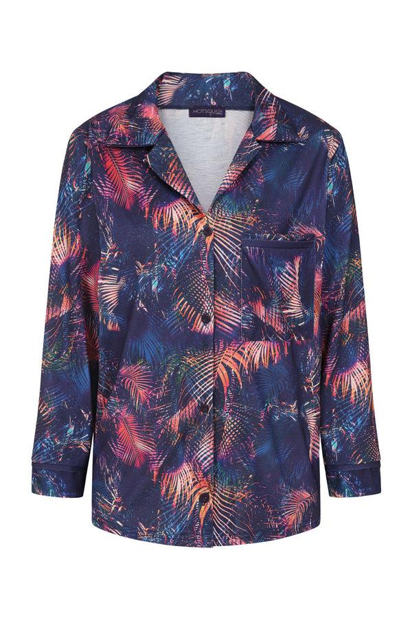 Hot Squash Premium Jersey Pyjama Set Tropical Palm Print