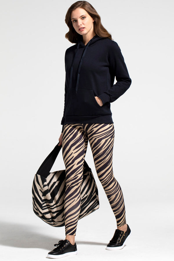 Hot Squash Tech-Fabric All Day Leggings Animal Stripes