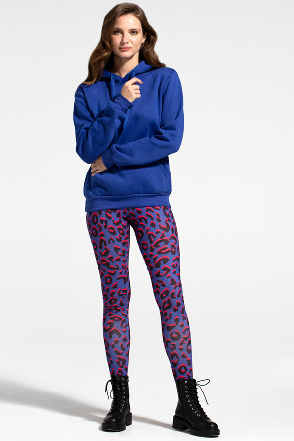 hot squash Tech-Fabric All Day Leggings Blue Leopard