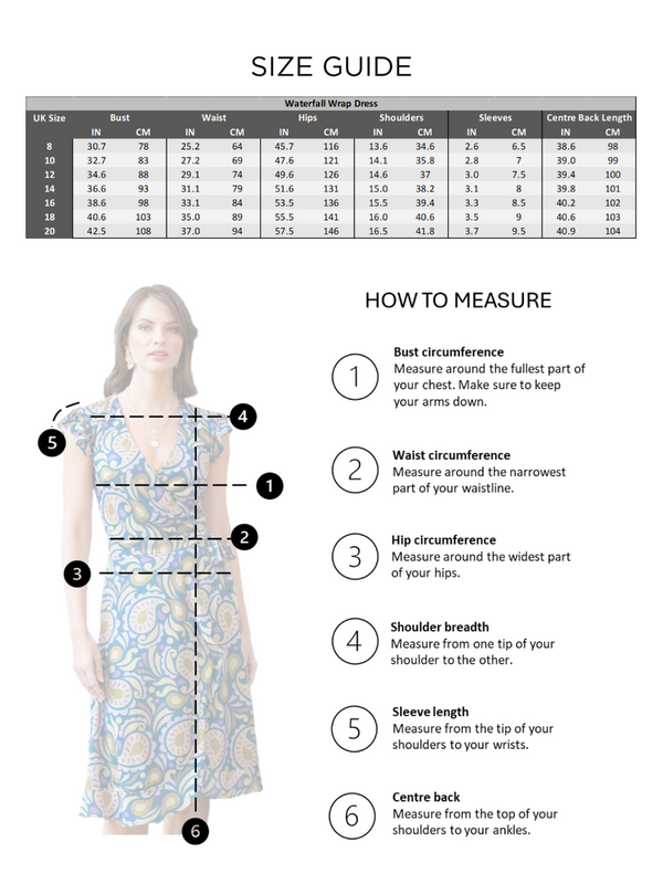 Hot Squash Waterfall Wrap Dress Coral / Green Monochrome Floral Canvas