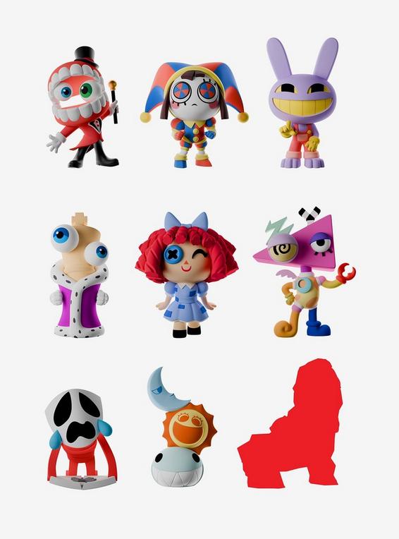 hot topic Animiniz The Amazing Digital Circus Character Blind Box Figure
