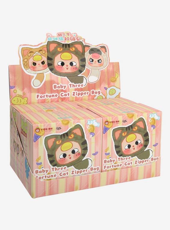 Hot Topic Baby Three Lucky Cat Blind Box Plush Pouch