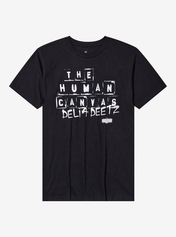 hot topic Beetlejuice Beetlejuice Delia Deetz The Human Canvas T-Shirt BLACK