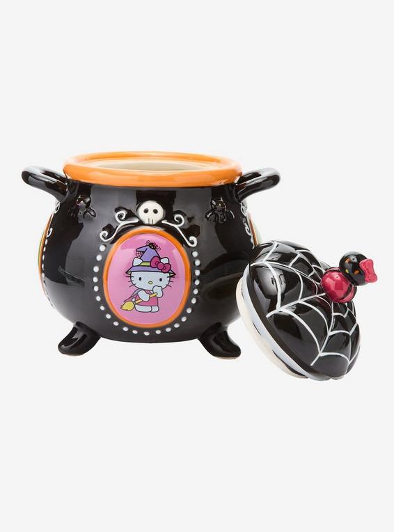Hot Topic Blue Sky Hello Kitty And Friends Halloween Cauldron Cookie Jar