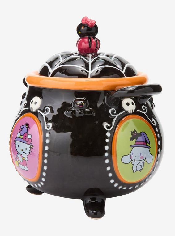 Hot Topic Blue Sky Hello Kitty And Friends Halloween Cauldron Cookie Jar