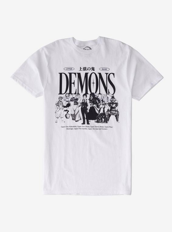 hot topic Demon Slayer: Kimetsu No Yaiba Upper Rank Demons T-Shirt MULTI