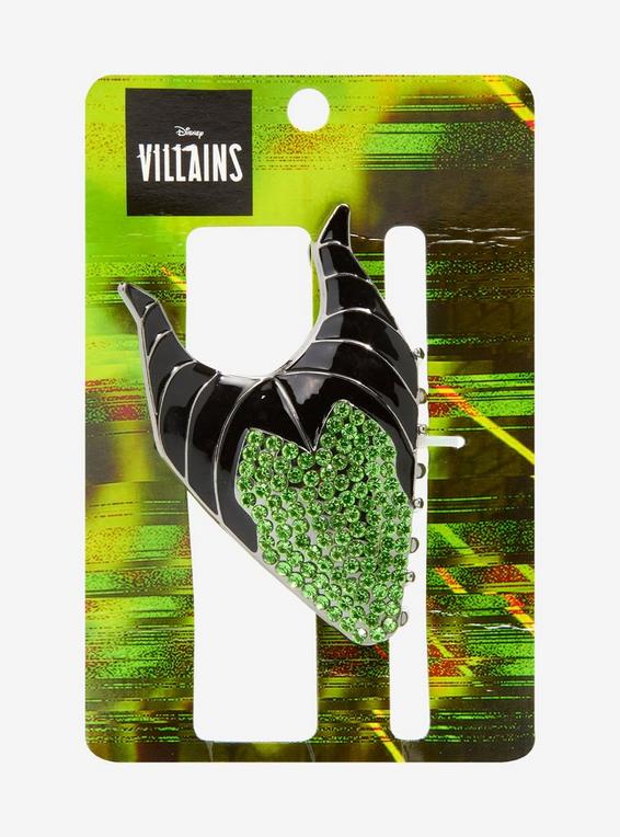 hot topic Disney Villains Maleficent Face Figural Claw Hair Clip