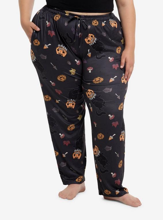 hot topic Fall Pumpkin Creatures Pajama Pants By Guild Of Calamity Plus Size MULTI
