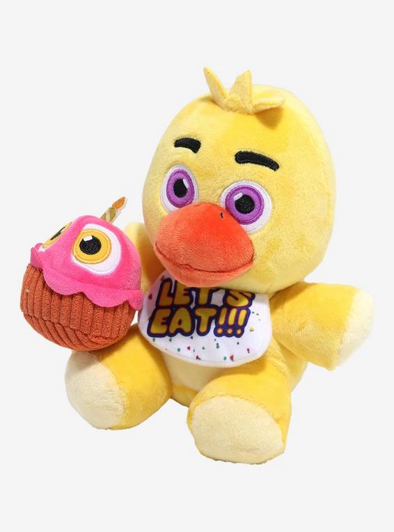 Hot Topic Five Nights At Freddy's Chica & Carl The Cupcake Plush
