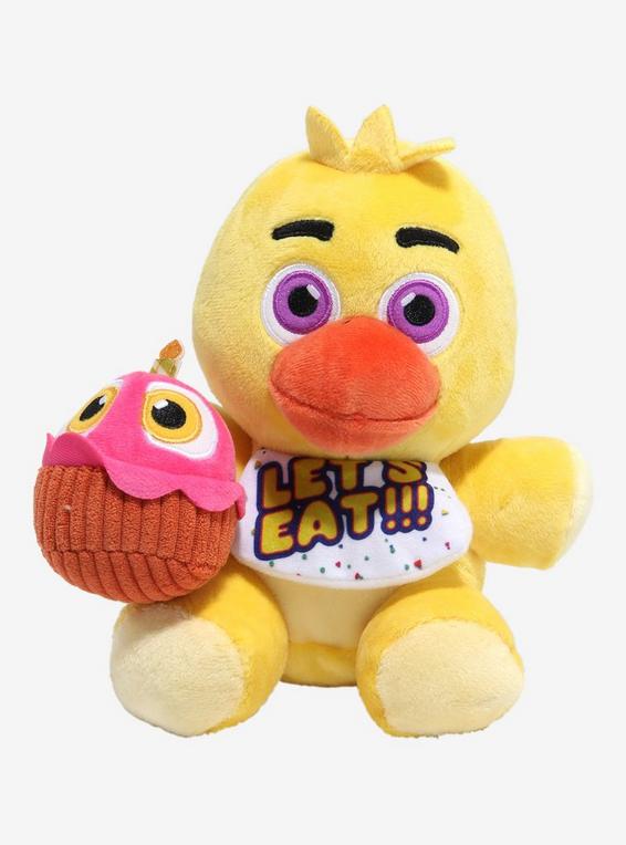 hot topic Five Nights At Freddy's Chica & Carl The Cupcake Plush