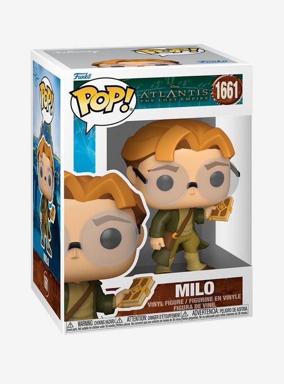 Hot Topic Funko Disney Atlantis: The Lost Empire Pop Animation Milo Vinyl Figure