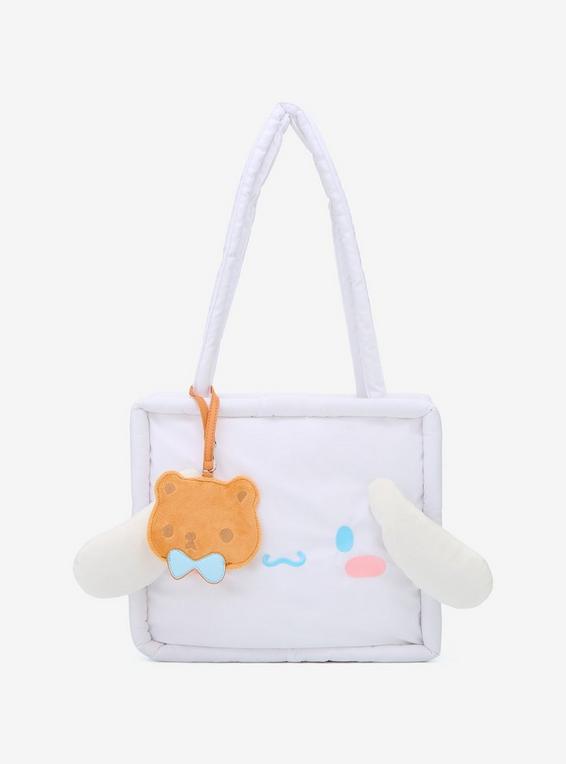 hot topic Her Universe Cinnamoroll Face Plush Tote Bag