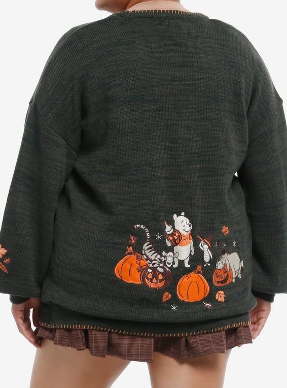 Hot Topic Her Universe Disney Winnie The Pooh Halloween Girls Cardigan Plus Size MULTI
