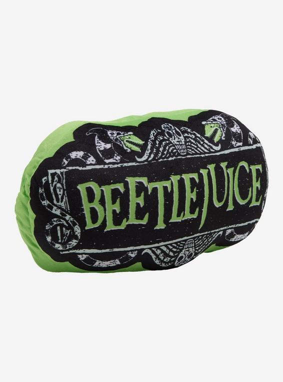 Hot Topic Beetlejuice Logo Cloud Pillow