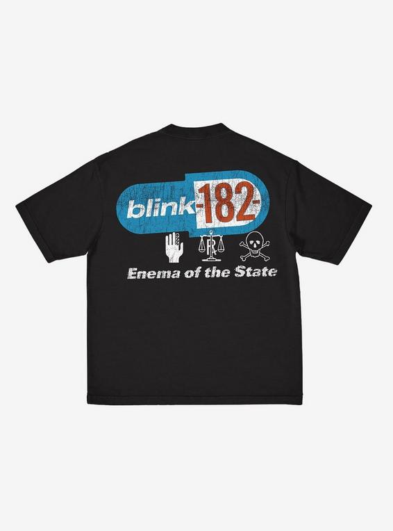 Hot Topic Blink-182 Skeleton Nurse T-Shirt BLACK