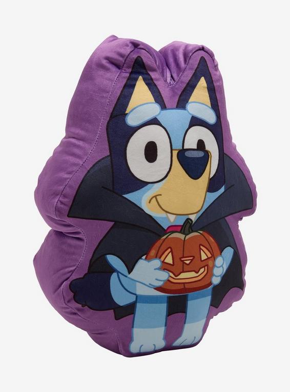 Hot Topic Bluey Halloween Vampire Cloud Pillow