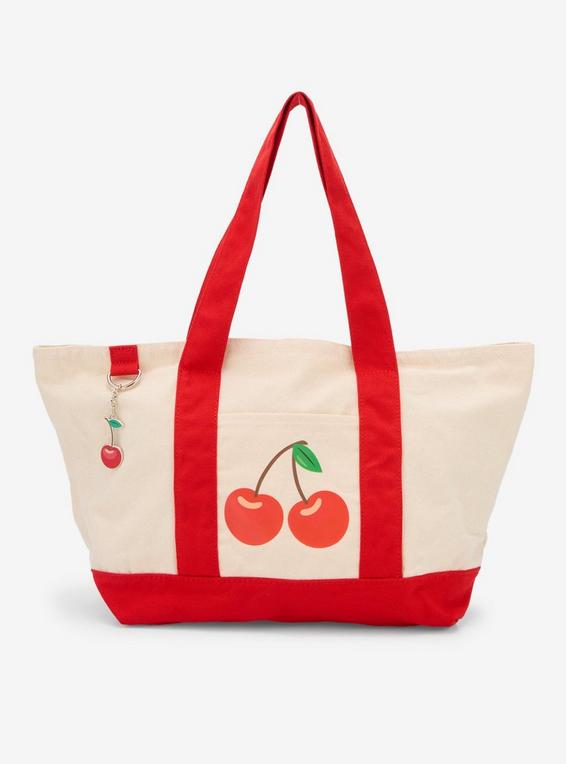 hot topic Cherry Charm Tote Bag