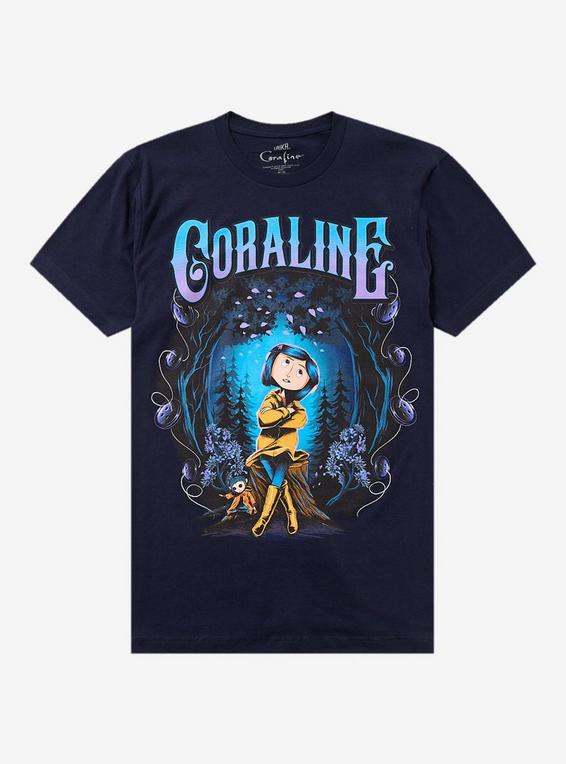 hot topic Coraline Forest Portal T-Shirt MULTI
