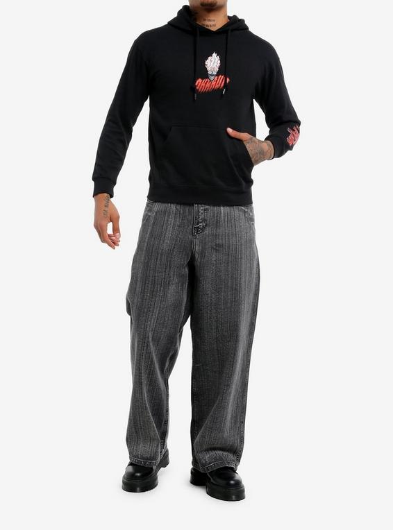 Hot Topic Dandadan Okarun Hoodie BLACK