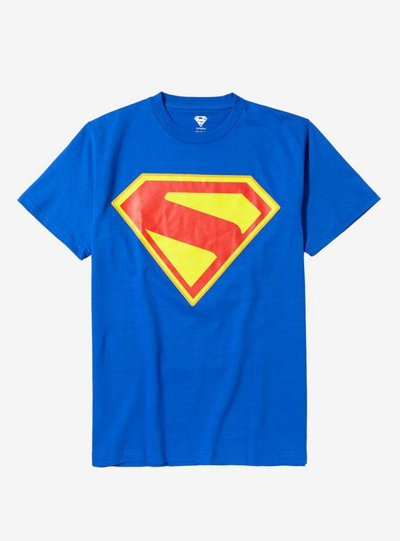 hot topic DC Comics Superman Crest T-Shirt ROYAL