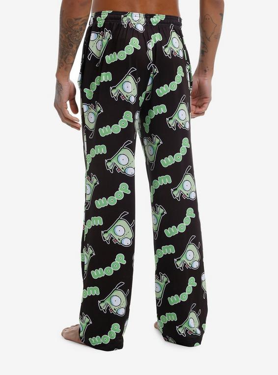 Hot Topic Invader Zim GIR Doom Pajama Pants GREEN