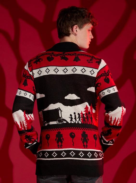 Hot Topic IT Knit Shawl Cardigan RED