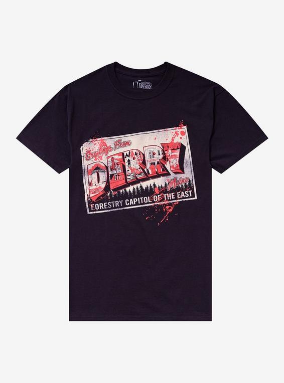 hot topic IT: Welcome To Derry Sign T-Shirt BLACK