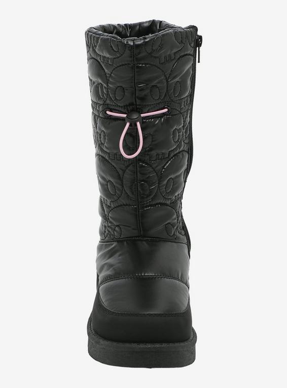 Hot Topic Kuromi Skull Black Puffer Boots MULTI