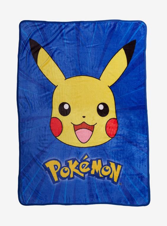 hot topic Pokemon Pikachu Portrait Throw Blanket