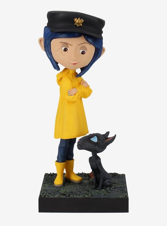 hot topic Royal Bobbles Coraline & Cat Bobblehead