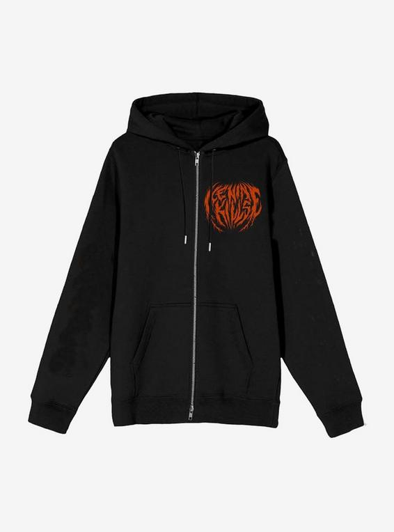 hot topic Ice Nine Kills Skull Jack-O'-Lantern Hoodie BLACK