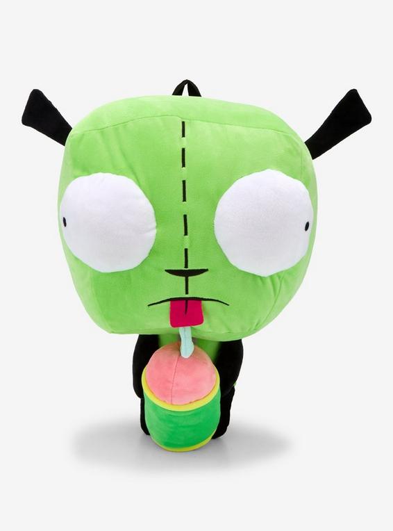 Hot Topic Invader Zim GIR With Smoothie Plush Backpack