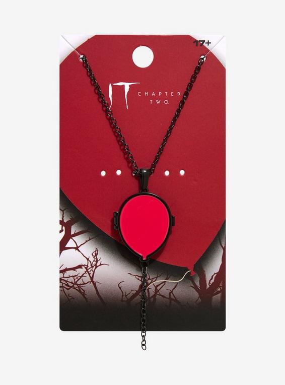 hot topic IT Chapter Two Red Balloon Locket Necklace