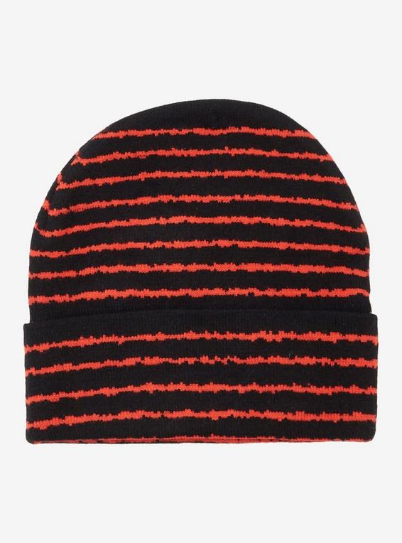Hot Topic It Pennywise Black & Red Stripe Stud Beanie