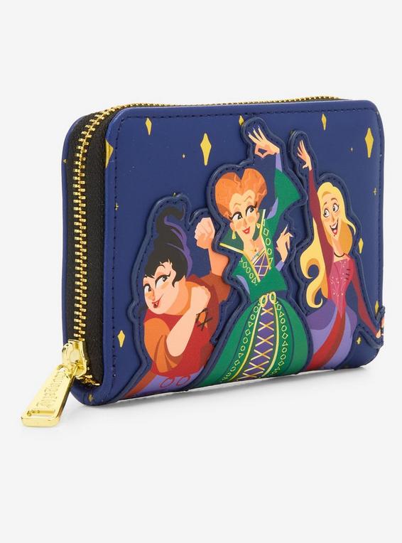 Hot Topic Loungefly Disney Hocus Pocus Sisters Mini Zipper Wallet