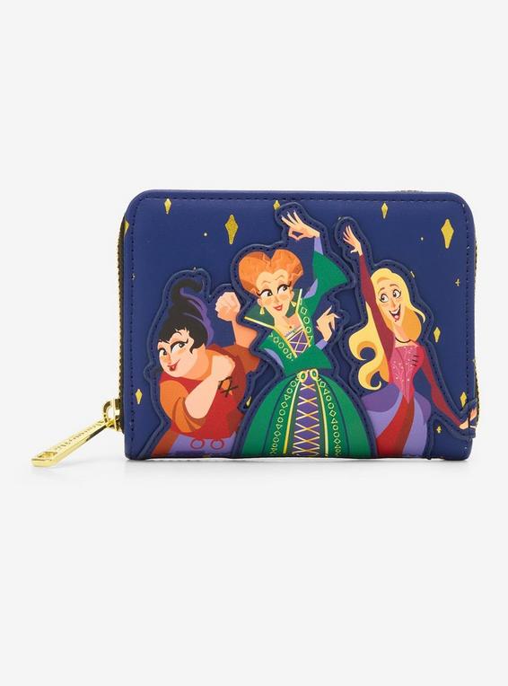 hot topic Loungefly Disney Hocus Pocus Sisters Mini Zipper Wallet