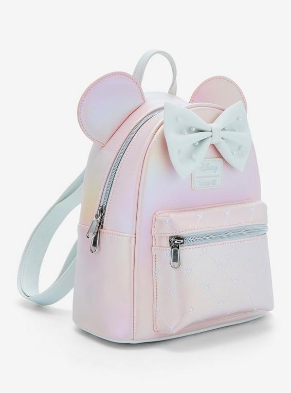 Hot Topic Loungefly Disney Minnie Mouse Pink Pearl Mini Backpack