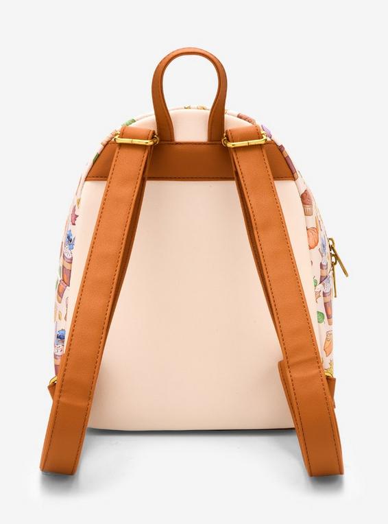 Hot Topic Loungefly Disney Stitch Pumpkin Spice Latte Mini Backpack