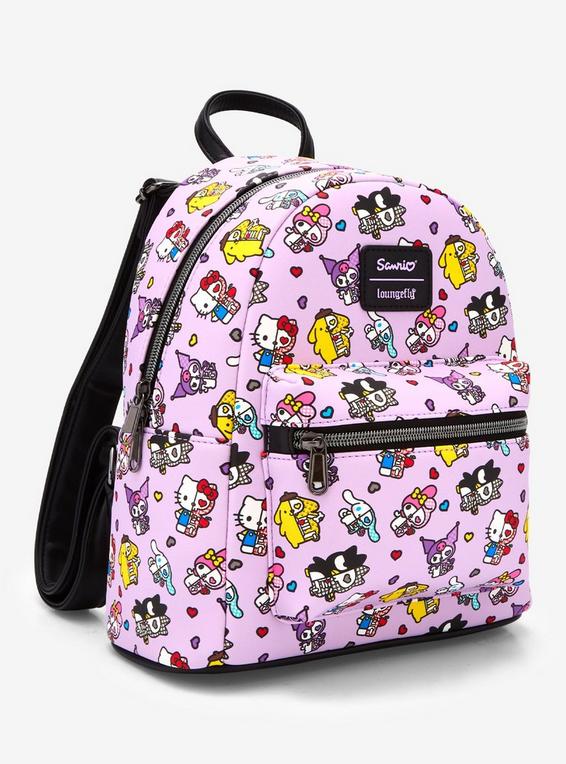 Hot Topic Loungefly Hello Kitty And Friends Half Skeleton Mini Backpack