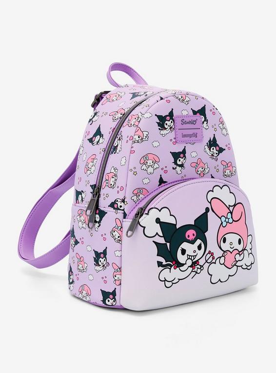 Hot Topic Loungefly Kuromi & My Melody Angel & Devil Mini Backpack