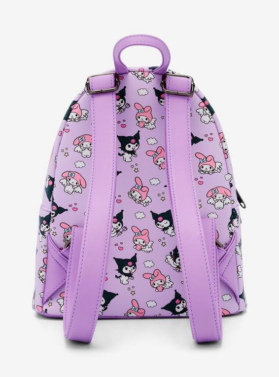 Hot Topic Loungefly Kuromi & My Melody Angel & Devil Mini Backpack