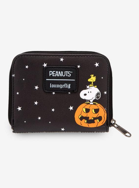 Hot Topic Loungefly Peanuts Halloween Trick-Or-Treat Mini Zipper Wallet