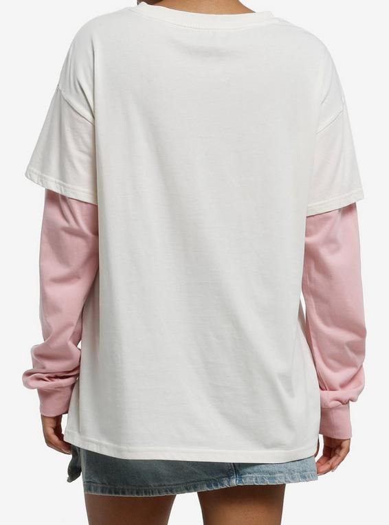 Hot Topic Melanie Martinez Fairy Rib Cage Long-Sleeve Twofer BRIGHT WHITE