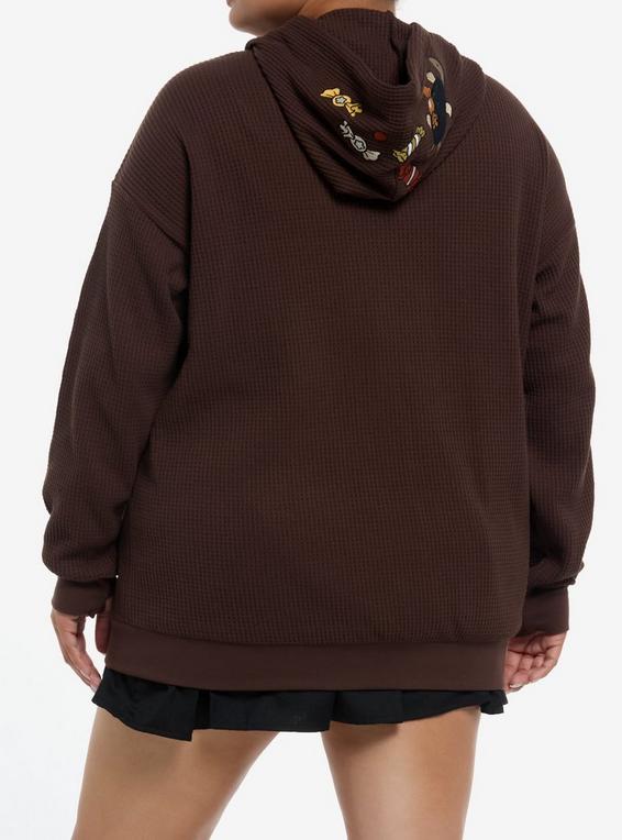 Hot Topic Over The Garden Wall Icons Girls Oversized Thermal Hoodie Plus Size MULTI