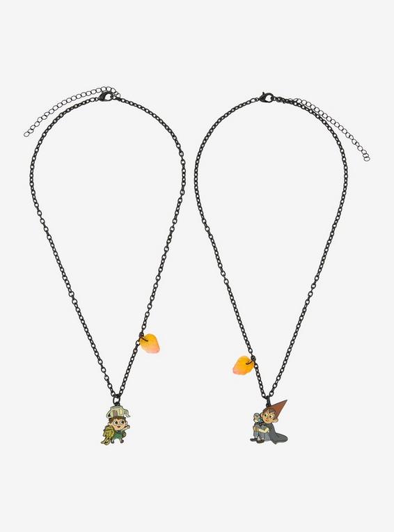 Hot Topic Over The Garden Wall Wirt & Greg Best Friend Necklace Set