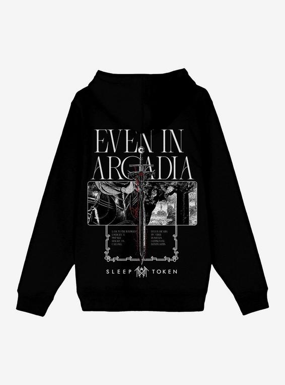 Hot Topic Sleep Token Even In Arcadia Sword Darker Hoodie By Bundumb.Visuals BLACK