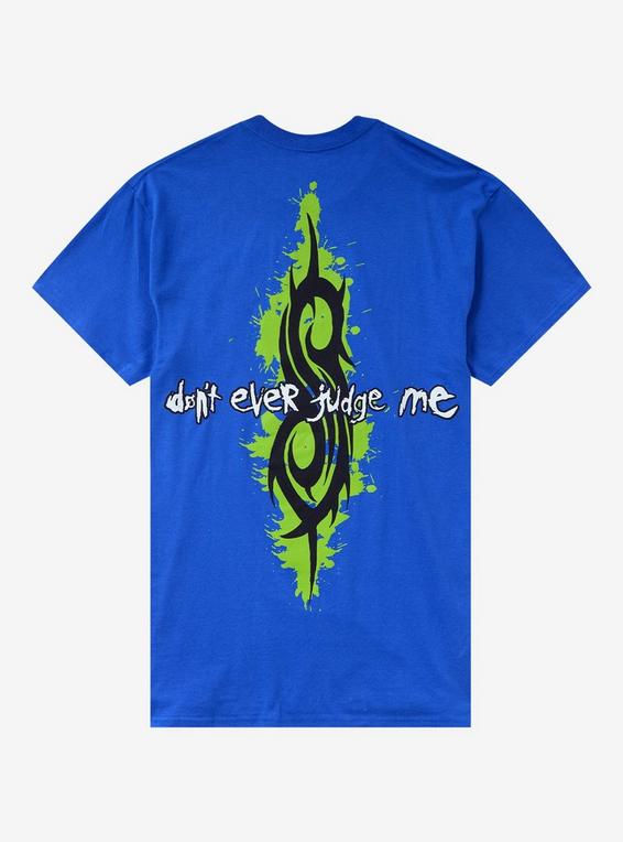 Hot Topic Slipknot Don't Ever Judge Me T-Shirt BLUE